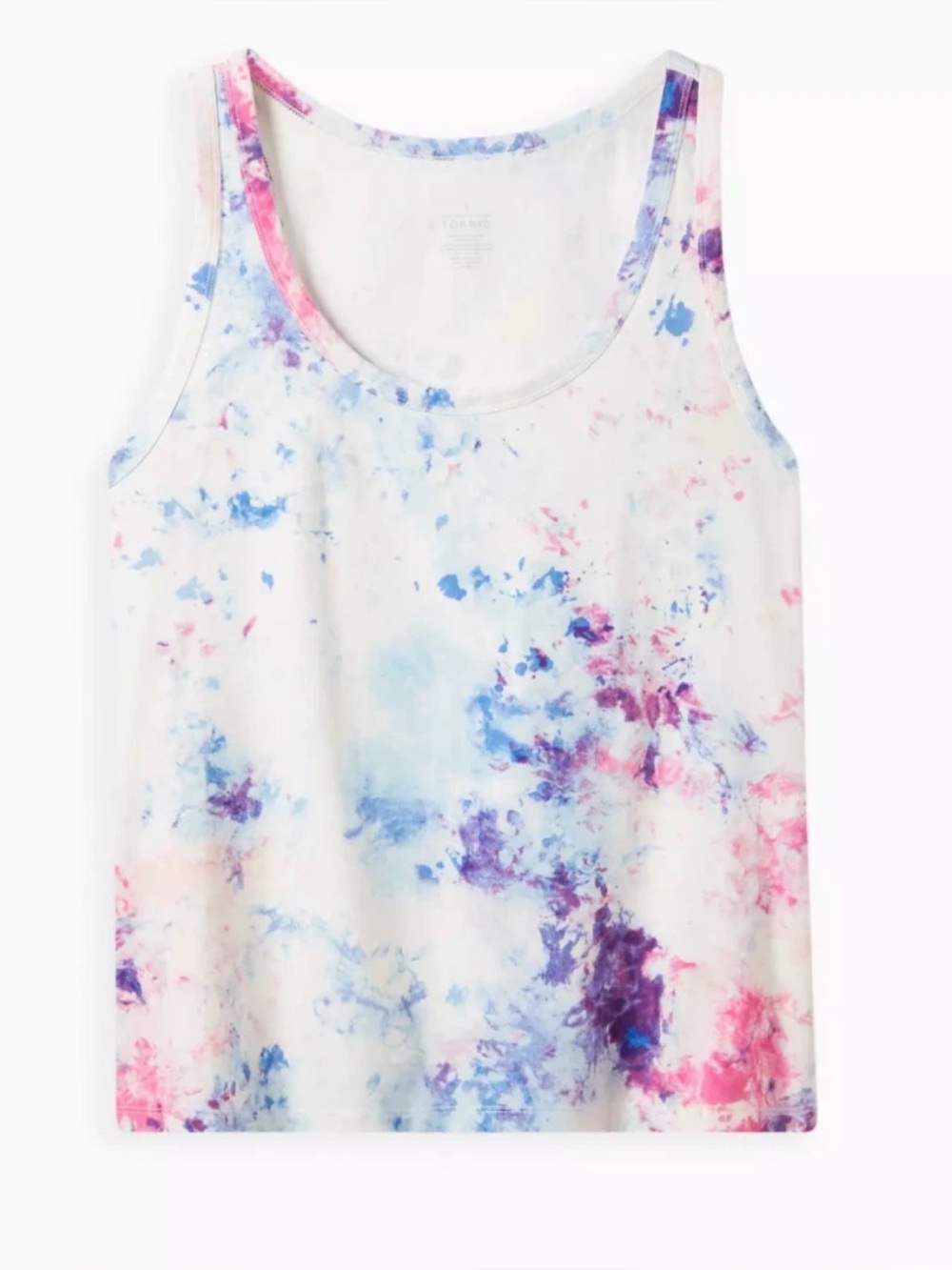 Torrid Foxy Scoop Neck Racerback Tank, Tie Dye, Size 4/4X